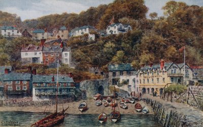 Clovelly vom Kai aus von Alfred Robert Quinton